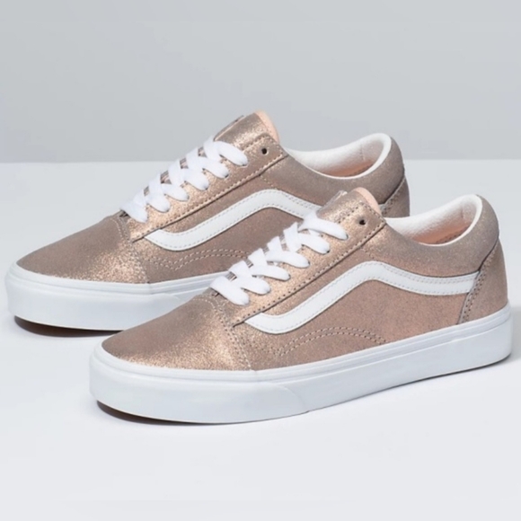 Vans Old Skool Limited Edition Glittery Rose Gold *NWT* - Picture 2 of 16